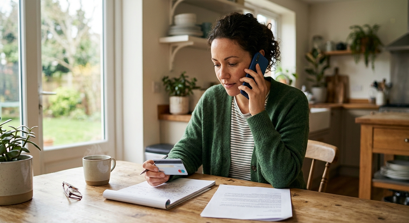 Portland car insurance chiropractic intake call — patient preparing documents before calling