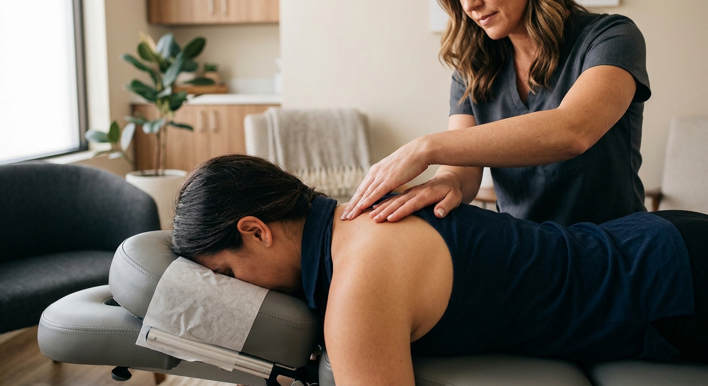 Gentle chiropractic soft tissue treatment during the acute phase of rear-end collision injury care